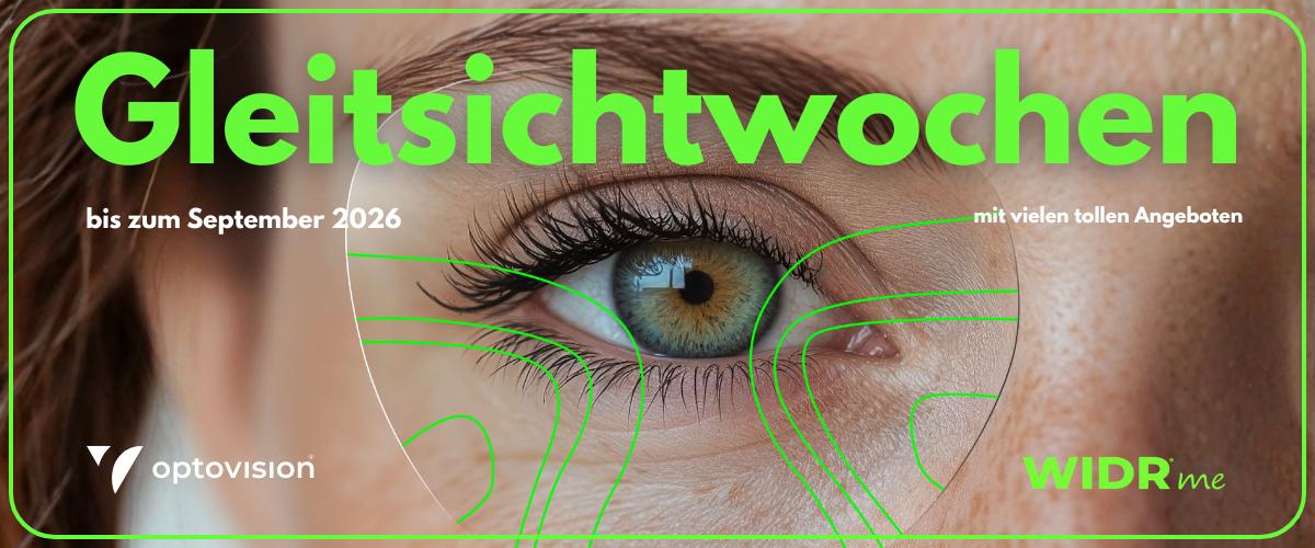 Im Rahmen unserer Gleitsichtwochen 2026 schenken wir Ihnen darum die WIDR® me Individualisierung bei ausgewählten Gläsern.
Mit einer kurzen, komfortablen Messung per VR-Brille erfassen wir erstmals, wie Sie wirklich sehen.Gerne laden wir Sie ein, diese neue Art des Sehens bei uns zu erleben.  
Außerdem bieten wir Ihnen im Rahmen unserer Gleitsichtwochen, beim gleichzeitigen Kauf von zwei Brillen, die im Gesamtwert Günstigere zum halben Preis an.
Vereinbaren Sie Ihren persönlichen Termin – wir freuen uns auf Ihren Anruf unter 03546 3012 oder auf Ihre Online-Terminbuchung unter www.piontek.de.