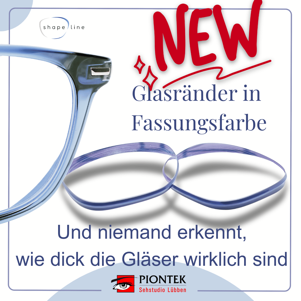 Glasränder in Fassungsfarbe - der Gamechanger bei hohen Minuswerten